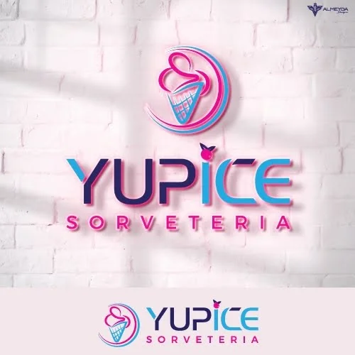 Almeydadesigner | Criação de Logomarca Para uma Sorveteria | YUPICE SORVETERIA