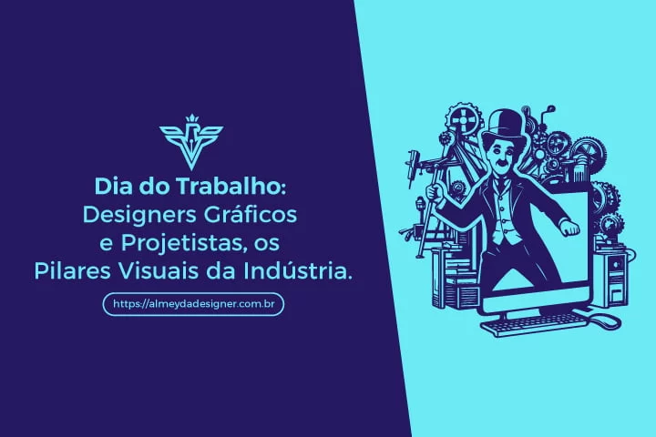 Ilustração charlie chaplin revolução industrial