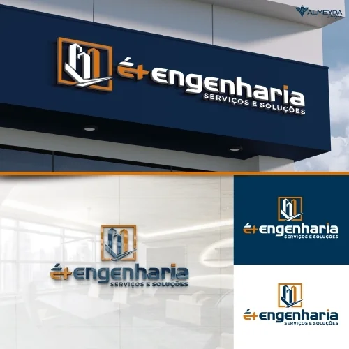 Logomarca e Papelaria 6 itens para engenharia ALMEYDADESIGNER almeydadesigner